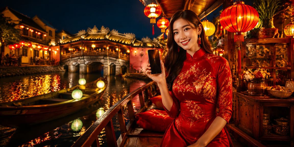 Người dùng Hội An đăng ký tài khoản cược trực tuyến tại quán cà phê
