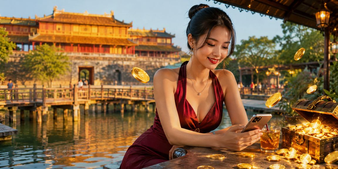 Người dùng Huế thực hiện giao dịch tài chính rút tiền qua ngân hàng di động