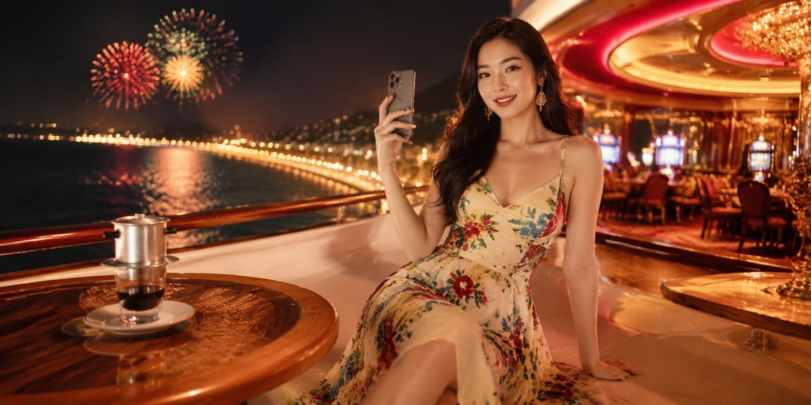 Người dùng Mũi Né thực hiện giao dịch tài chính trực tuyến qua điện thoại di động